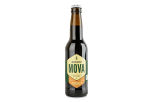Пиво 0.33л 4.9% темне нефільтроване непастеризоване Stout Vanilla Mova пл