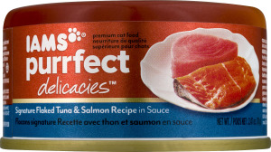 Iams Purrfect Delicacies Cat Food Tuna & Salmon in Sauce