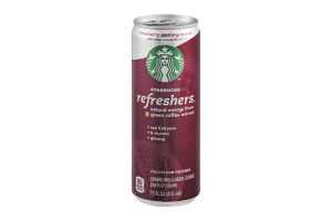 Starbucks Refreshers Sparkling Green Coffee Energy Drink Raspberry Pomegranate