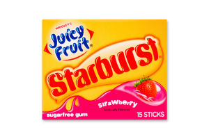Гумка жувальна Juicy Fruit Starburst полуниця