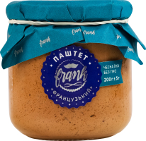 Паштет стерилізований Французький Frank с/б 200г