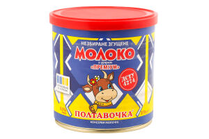 Молоко згущене 8.5% незбиране з цукром Преміум Полтавочка з/б 370г