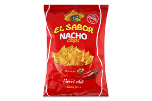 Чипси зі смаком перцю чилі Nacho El Sabor м/у 100г