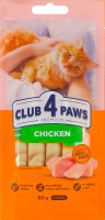 Лакомство для котов кремовое Курица Premium Club 4 Paws м/у 4х15г