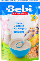 Каша молочная сухая для детей от 6мес быстрорастворимая 7 злаков с черникой Bebi Premium д/п 200г