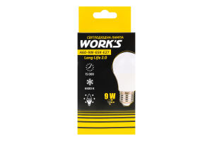 Лампа ЛонгЛайф ЛЕД A60 9W 65K E27 Ворк"c