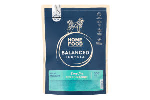 Корм д/собак середніх порід Premium Balanced Formula Риба та кролик 300г Home Food