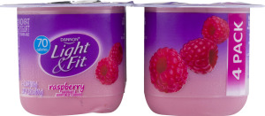 Dannon Light & Fit Nonfat Yogurt Raspberry - 4 CT