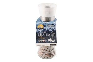 Сіль морська крупна з чотирма перцями Sea&Sun млинок 180г