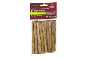 Champion Breed 5" Slim Twists For Small Dogs Rawhide Treats - 20 CT
