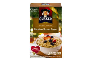 Quaker Instant Oatmeal Maple & Brown Sugar - 10 CT