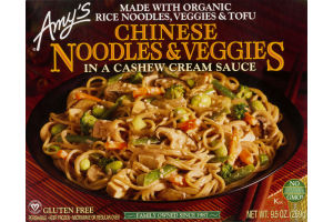 Amy's Chinese Noodles and Veggies In Cashew Cream Sauce