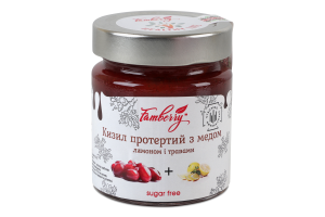 Кизил протертий з медом, лимоном і травами Famberry с/б 230г