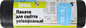 Пакеты для мусора универсальные 60л Fantee 20шт