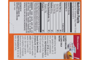 Jell-O Sugar Free Gelatin Dessert Orange