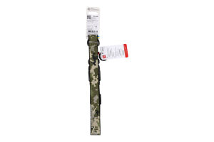 Нашийник д/собак Мілітарі з QR паспортом нейлон пластиковий фастекс р.XL 25мм L37-58см 283-4026 ВауДог