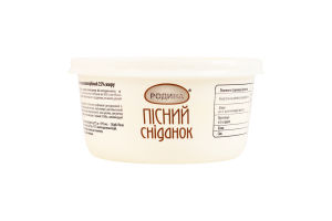 Маргарин 25% м'який низькокалорійний Пісний сніданок Родина ст 450г
