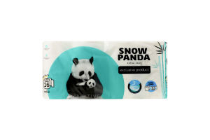 Папір туалетний 3-х шаровий Sensitive Extra Care Snow Panda 16шт