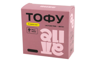 Тофу в соевом соусе Alive к/у 240г