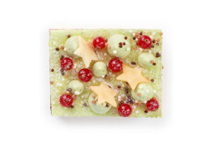 Торт Фісташковий з малиновим желе, ваг