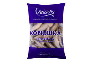 Корюшка мороженая неразобранная глазированная Veladis м/у 700г