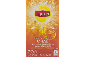 Lipton Enticing Chai Tea Bags - 20 CT