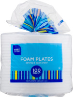 Smart Sense Foam Plates 8 7/8 IN - 100 CT
