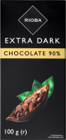 RIOBA ШОКОЛАД ЕКСТРА ЧОРНИЙ 90% 100Г