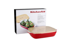 Форма для випічки KitchenAid з кришкою черв 1,9л