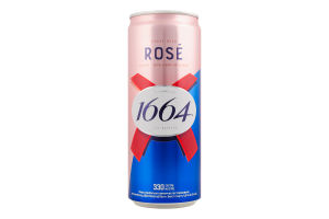 Пиво специальное 330мл 4.5% пшеничное пастеризованное Rose Edition Kronenbourg 1664 ж/б