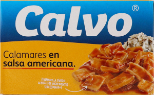Кальмары кусочками в американском соусе Calvo к/у 115г