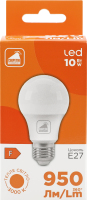 Лампа світлодіодна 10W Е27 3000К 220V №STLA60273-10W A60 Секретні технології 1шт