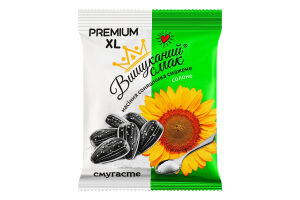Семечки подсолнечника жареные соленые полосатые Premium Вишуканий смак м/у 130г