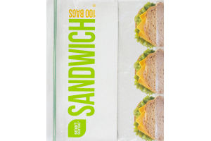 Smart Sense Sandwich Bags - 100 CT