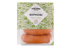 Сардельки вареные Фирменные М'ясний хутір 1с кг