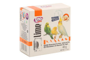 Камінь мінеральний д/птахів з мушлями 40г Lolo Pets