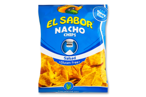 Чипсы с солью Nacho El Sabor м/у 100г