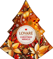 Бленд чая черного и зеленого листового с пряностями Christmas miracle Lovare к/у 100г