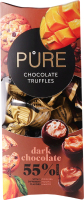 Цукерки Pure Chocolate трюфелі чорн шоколад асорті