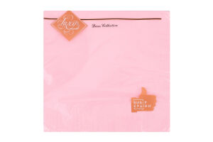 Серветки паперові 3-х шарові рожеві 33х33см Decor Collection Luxy 20шт