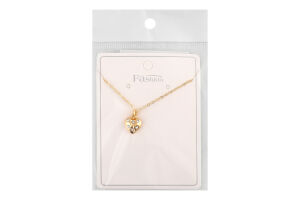 Ланцюжок жовтий метал з підвіскою 40см FHF1520