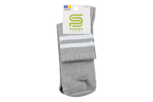 Шкарпетки Premier socks Економ вис мал сірі р23-25