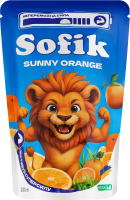 Напиток соковый безалкогольный негазированный со вкусом апельсина Sunny orange Sofik д/п 200мл