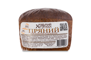Хліб пшеничний бездріжджовий на заквасці Пряний Хлібний Гурман м/у 400г