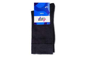 Шкарпетки чоловічі Left&Right №210 00 40-41 темно-сірий