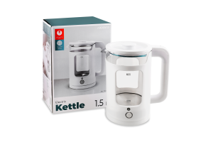 Електрочайник 1,5л білий скло/пластик 1350Вт Ardesto