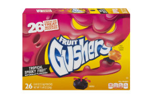 Betty Crocker Fruit Gushers Tropical Spooky Fruit - 26 CT