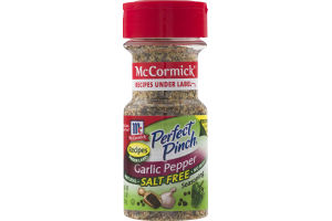 McCormick Perfect Pinch Garlic Pepper Salt Free