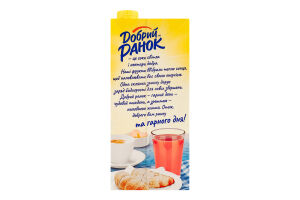 Нектар з м'якоттю стерилізований Банан-полуниця Добрий Ранок т/п 1л