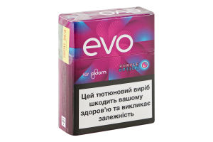 Вироби тютюновмісні для електричного нагрівання з фільтром EVO Purple option 20шт
